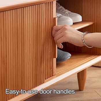 Amazon｜シューズラック 靴箱靴棚 玄関下駄箱 収納 無垢材の靴